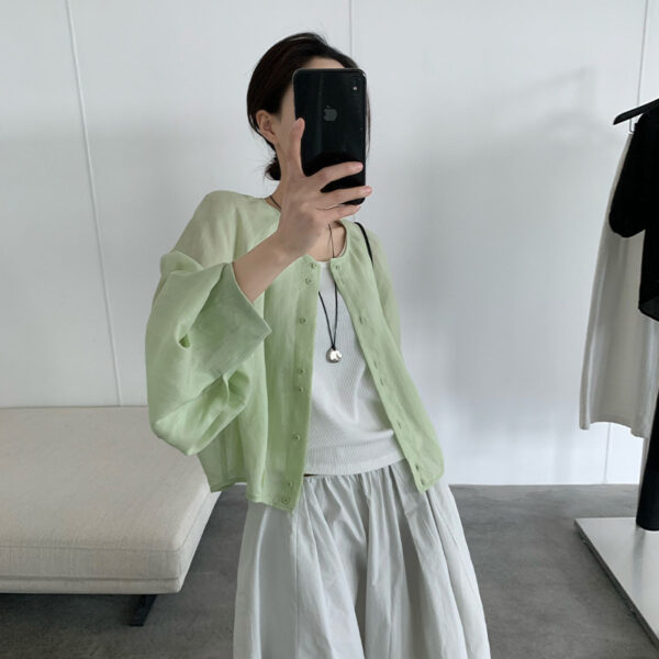 Gentle and elegant atmosphere chiffon skirt female 2025 summer new elastic waist loose dress - Image 8