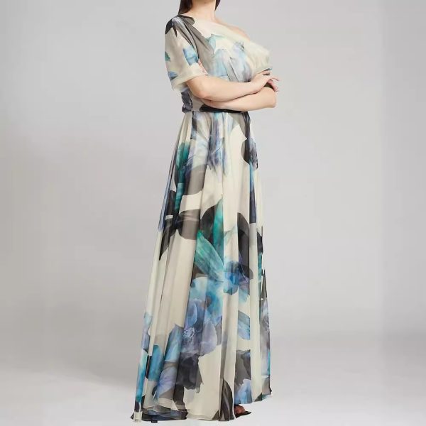New Bohemian holiday style in Europe and America with Lolita big skirt printed dress - Image 2