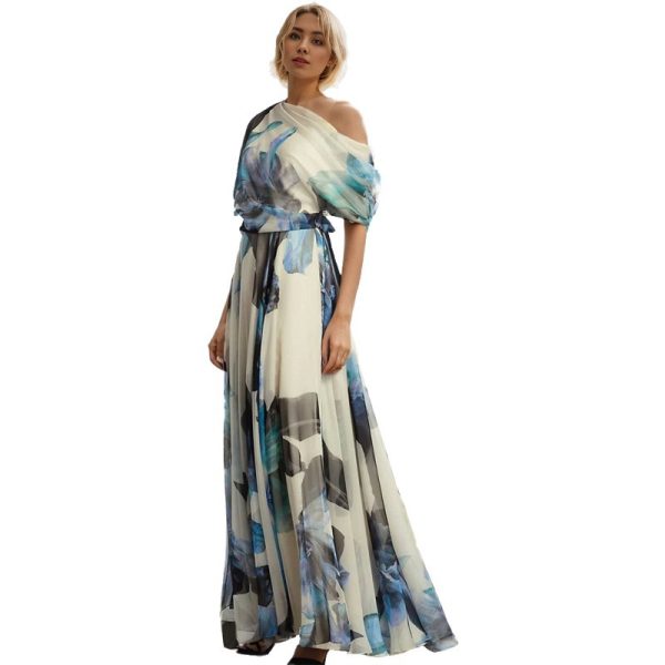 New Bohemian holiday style in Europe and America with Lolita big skirt printed dress - Image 4