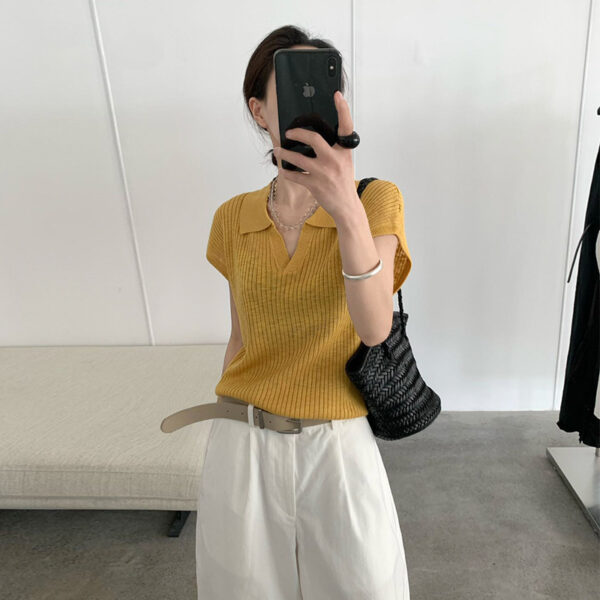 Gentle and elegant atmosphere chiffon skirt female 2025 summer new elastic waist loose dress - Image 4